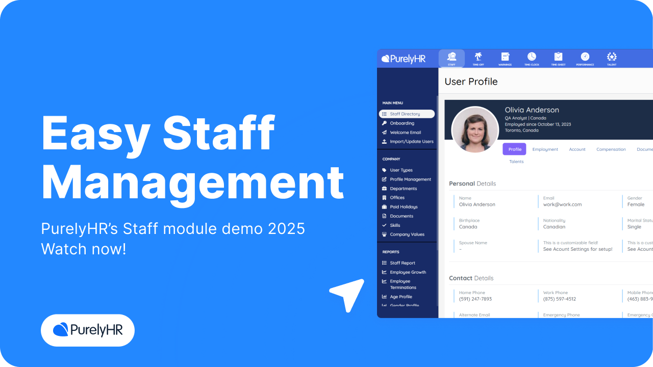 PurelyHR Staff module thumbnail 2