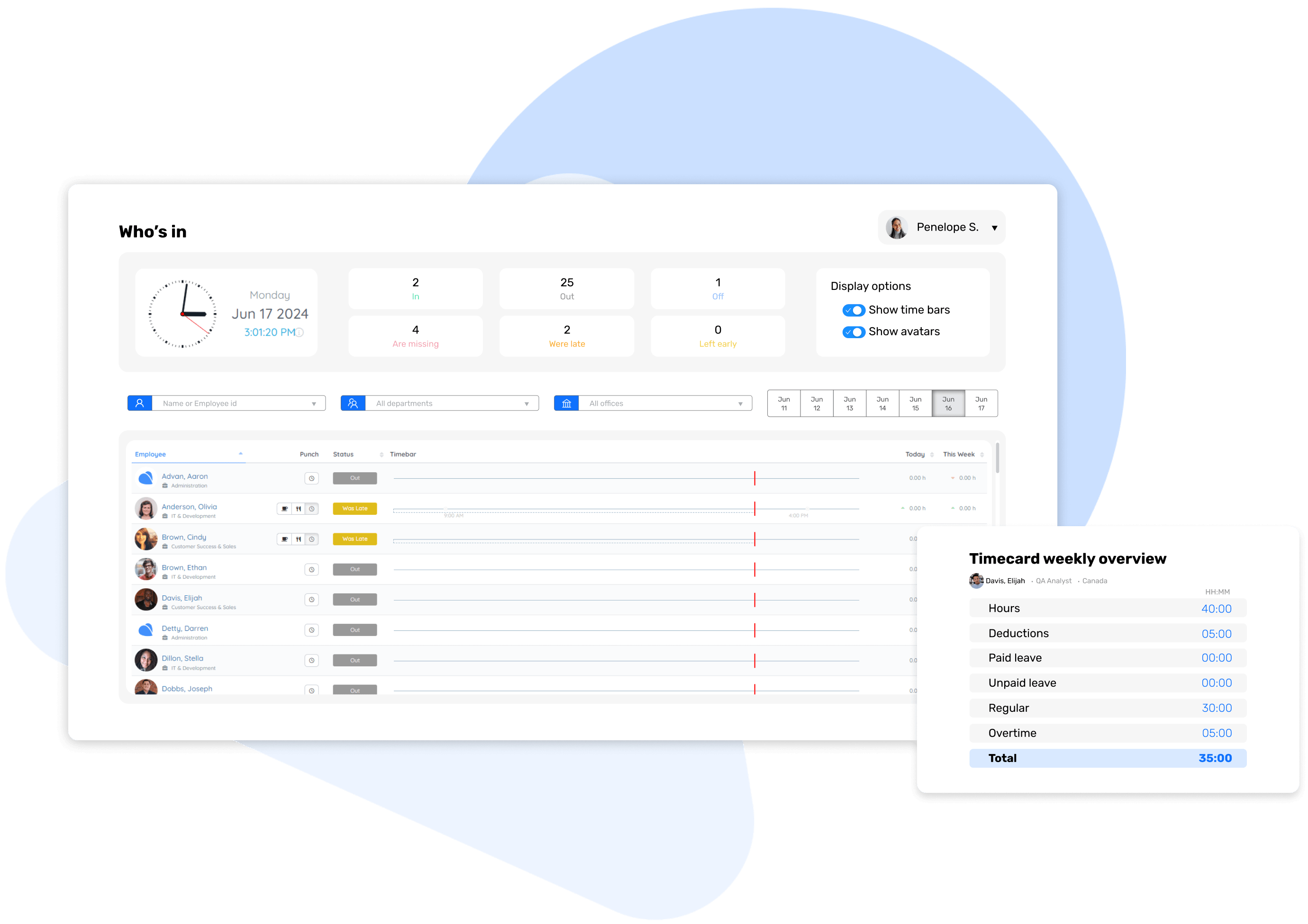 timeclock module page (2)